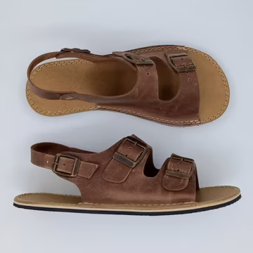 Womens Barefoot Sandals, Taupe Minimalist Shoes, Wide Toe Box Sandal