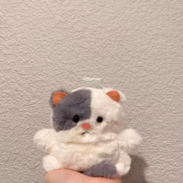 WHITE & GREY Kitten Samsung Case - Handmade Fluffy Cover for Galaxy Buds 3 Pro, Buds 3, Buds 3 FE