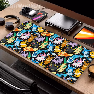 Eeveelutions Mouse Pad Eevee Evolution Anime Gaming Mousepad Pad Manga Desk Decor Gifts