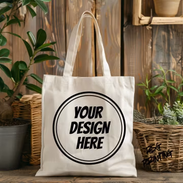 Custom Cotton Canvas Tote Bags, Party Favors, Personalized Gift