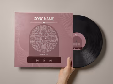 Custom Vinyl Record Mixtape, Personalized LP, Anniversary Gift