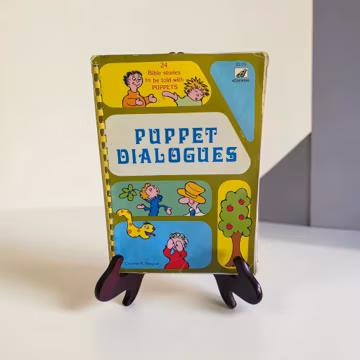 Vintage 1978 Puppet Dialogues by Charles E. Magnet Softcover Spiral Bound Accent Books