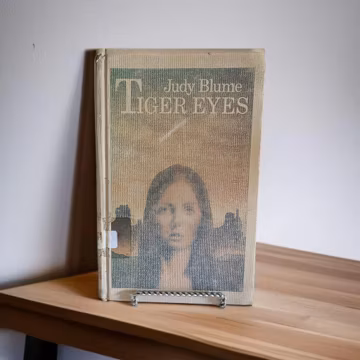 Tiger Eyes by Judy Blume 1981 Badbury Press Hard Cover Library Book Vintage Children's Book Fiction Novel Collectible ISBN 0-02-711080-X