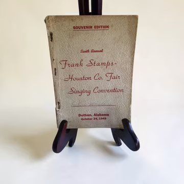 Vintage 1949 Frank Stamps Houston Country Fair Singing Convention Souvenir Book Dothan Alabama Southern Gospel Shape Note Hymnal Statesman