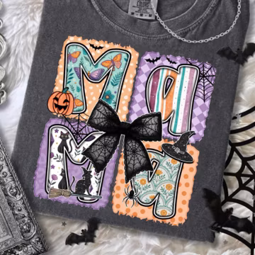 Halloween PNG, Coquette Spooky Shirt PNG, Halloween Shirt Png Download, Mama PNG, Tee Shirt Sublimation Design, Mom Png For Shirts Designs