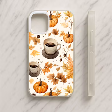 Pumpkin Coffee Autumn Fall Phone Case - iPhone / Samsung / Google / Motorola