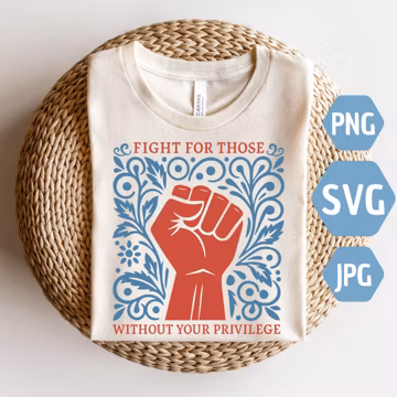 Social Justice Fist SVG: Anti Racism Activism Cut File (Digital Download