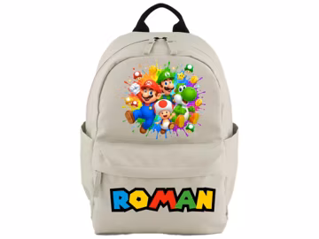 Personalised Kids Backpack with Name | Boys School Bag | Gaming Character Style Backpack.
