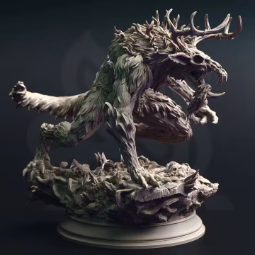 Wendigo Monstrosity Large Monster Miniature Dead claw Wendigo Monstrosity 28/32/38mm Miniature TTRPG wargame DnD Monster Eldritch Horror 5e