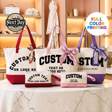 Custom Canvas Tote Bag, Add Your Logo, Artwork or Text, Custom Bulk Orders, Your Design Here, Business Logo Bag