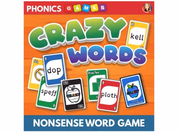 Decoding Nonsense Words Phonics Card Game for classroom and home. - Fun party game