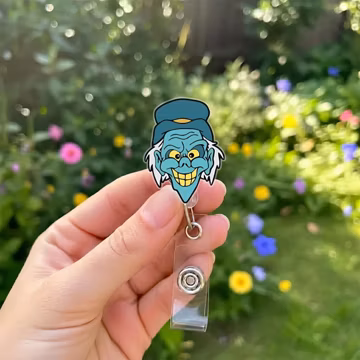 Haunted Mansion Badge Reel, Hitchhiking Ghosts Badge Reel, Disney Badge Reel, Disneyland Ghost Badge Reel