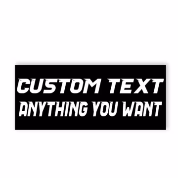 Custom Bumper Sticker, Personalized Waterproof Decal for Vehicles, Vinyl Bumper Stickers