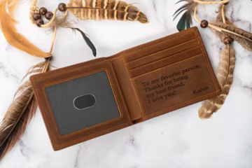 Best Christmas Gift Ideas, Custom Engraved Wallet, Leather Wallet, Mens Wallet, Custom Wallet, Birthday Gift For Him, Dad Gift