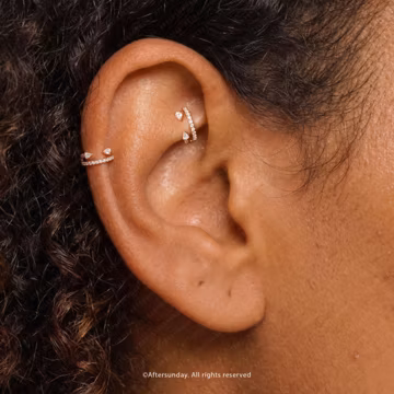 18G/16G 316L Surgical Steel Double Hinge Hoop • Pear Hoop • Hinged Segment Nose Ring • Septum Clicker Ring •Cartilage Hoop • Helix Hoop