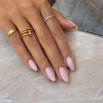 Milky Pink Gel Press On Nails, Soap Nails, Bridal, Minimalist, Handmade, Reusable