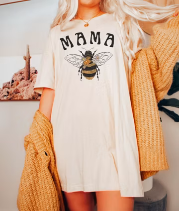 Mama Bee Shirt Mama Bee Gift New Mom Shirt Mothers Day Gift for Mom Mama Bee Tee Mama to bee tshirt Womens Bumble Bee Shirt Beekeeper Shirt