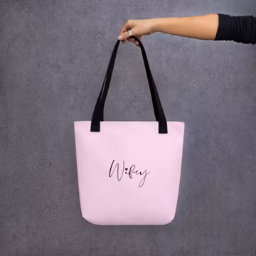 Wifey Tote Bag, Mrs Bride Gift, Wifey Weekender Tote Bag, Gift for Bride, Bridal Shower Gift, Wifey Gift Tote for Bride to Be, Gift for Wife