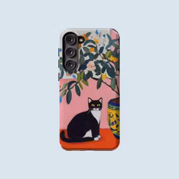 Cat Painting Phone Case Cat Lover Phone Cover Fit For Samsung Galaxy S25 S24 FE S23 Ultra S23 Plus S22 Ultra Note 20 Ultra S20 FE
