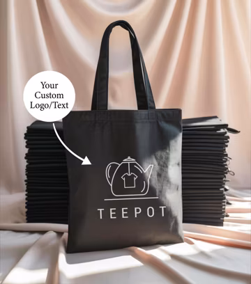 Personalized Bulk Tote Bags Custom Logo, Photo, Text: Small Business Promotional Gift