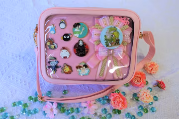 Ita Crossbody Bag, Pin Display Bag, Itabag, Window Bag, Anime Cosplay Purse.