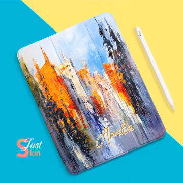 Abstract Ipad Case Blurred Watercolor Ink Ipad Cover Protective Folio Gift for Her for Ipad Pro-9.7" Ipad 2/3/4-9.7" Ipad Pro 2024-13"