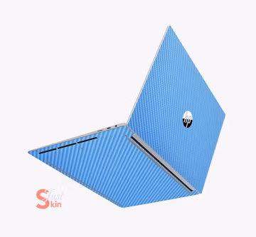 HP Laptop Decal Custom Fiber Blue Solid Design Send Son Vinyl Decal Specter Envy Pavilion Victus Zbook Elite Probook Series