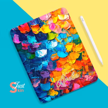 Ipad 9 Rubber Name Case Ipad Accessories Personalized Gift Oil Painting Graffiti Design for Ipad 7/8/9-10.2" Ipad 5/6-9.7" Ipad Air 1/2-9.7"