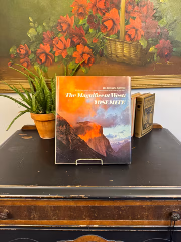 Vintage 1970's "The Magnificent West: Yosemite" Hardcover Coffee Table Book; Gift for New Home; National Park Photographs; MCM Living Room