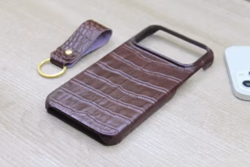 Croco Pattern Burgundy Leather Phone Case , iPhone 17, 16, 15, 14, 13, 12, 11 Pro Max / Air Plus Case