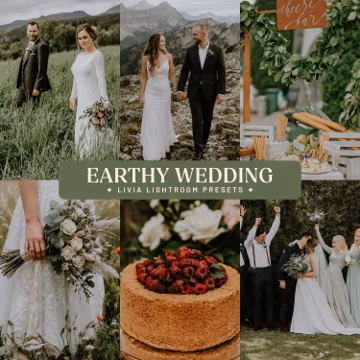 Earthy Wedding Lightroom Presets, Rich Outdoor Engagement Presets, Rustic Bridal and Couples Photography Presets (Mobile & Desktop)