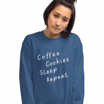 Coffee, Cookies, Sleep, Repeat sweatshirt, cookie, cookier, baking, decorator, Unisex Sweatshirt