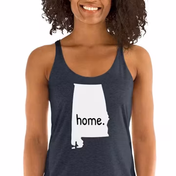 Alabama Home racerback tank top, home state, Alabama tank, Women's Racerback Tank