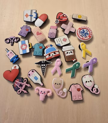 Medical Theme shoe charms, Doctor, Nurse charm for your shoes, cute shoe charms, clog compatible shoe charms