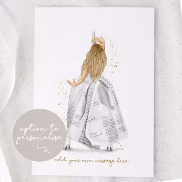 Eras TTPD Inspired Outfit Watercolour Art Print: Personalised Custom Quote Wall Art Poster