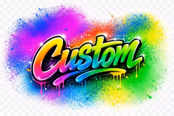Custom Graffiti Airbrush Name PNG, Y2K Retro Typography (Digital Download)