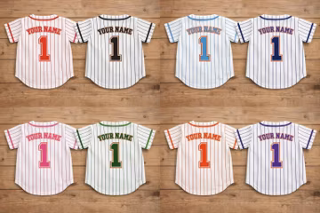 Personalized Kids Baseball Jersey – Custom Name & Number Boys Shirt – Youth Baseball Team Shirt – Toddler Boy Sports Outfit Gift