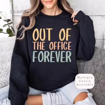 Retirement Gift Shirt for Retiree 2025, Retiring Nurse Gift Sweatshirt, Newly Retired Teacher Gifts, Retirement Gifts For Women Sweater