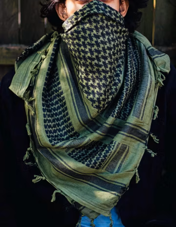 Shemagh Keffiyeh Tactical Desert Scarf Neck Head Wrap with Tassel for Men Women