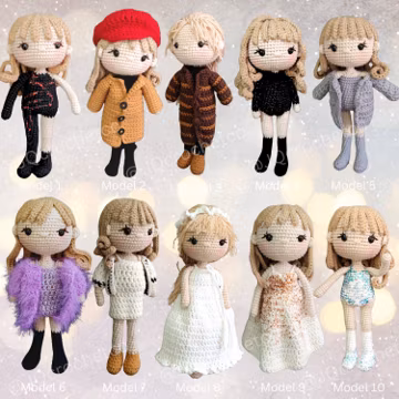 Custom Crochet Pop Star Doll, Handmade Replica Singer Figure, Photo Based Gift