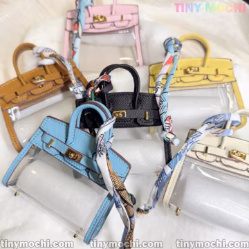 Mini Tote Key Bag, Transparent TPU Holder, Stylish Case for Women, Durable Organizer