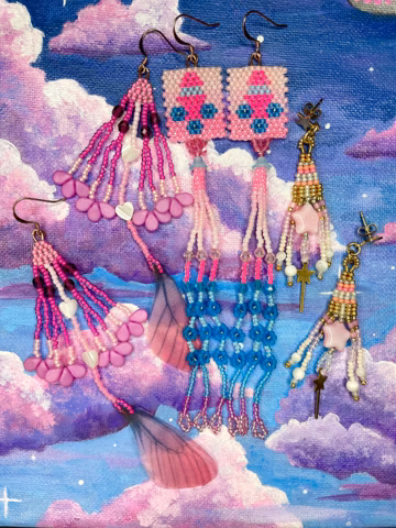 Spring Pink Earrings