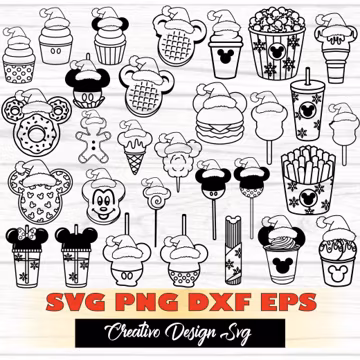 Snack bundle Christmas svg png dxf eps files for Cricut or Silhouette Clipart, Snackgoals Svg Drinks And Foods Svg Magical Svg Vacation svg