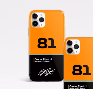 Oscar Piastri McLaren F1 Phone Case: Soft TPU Rubber