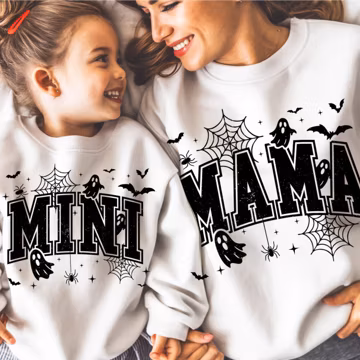 Mama Mini Halloween Png SVG, Retro Halloween png, Spooky Season Cut File for Cricut Design, Ghost Spooky Png, Gift for Mom Halloween Png
