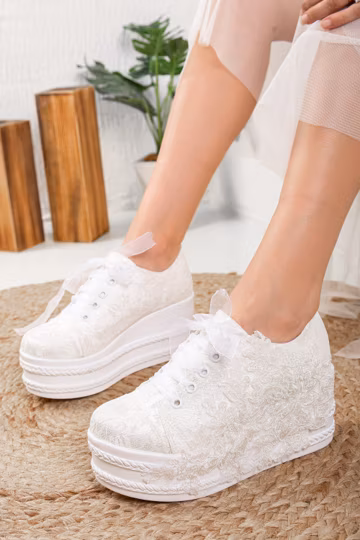 Wedding Sneakers, Bridal Sneakers, Wedding Shoes, Bride Sneakers, Lace Platform Sneakers, Wedding Sneaker, Bling Sneakers, Shoes for Bride
