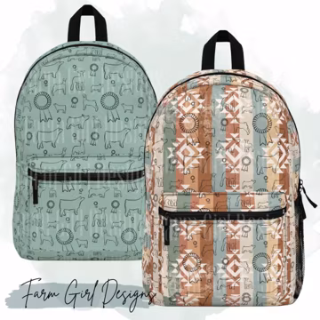 Stock Show Print Backpack