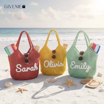Personalized Vacation Tote Bag, Women Travel Bag, Canvas Shoulder Bag, Summer Beach Bag, Weekend Tote Bag, Girl Trip Gift, Gift for Her