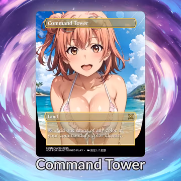 Command Tower Anime Waifu Playtest Proxy Card: Custom TCG Art
