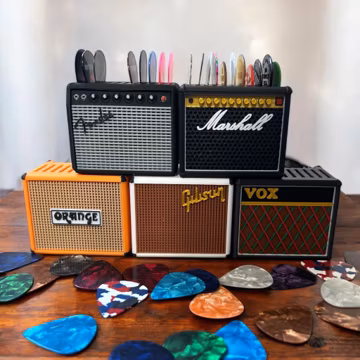 Mini Guitar Amp Pick Holder
